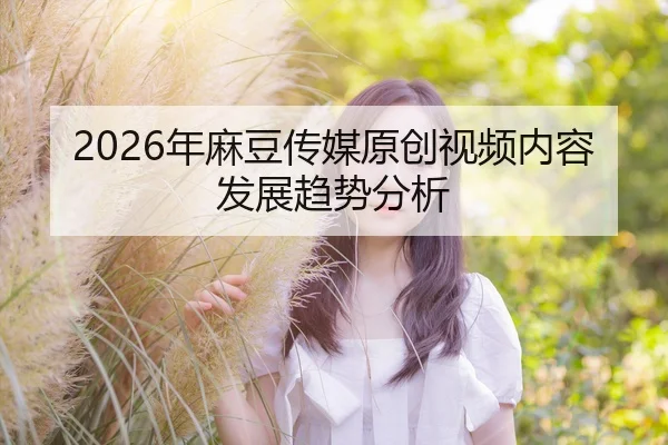 2026年麻豆传媒原创视频内容发展趋势分析